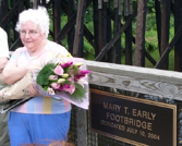 Mary Early and plaque